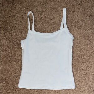Aritzia White Athletic Tank Top